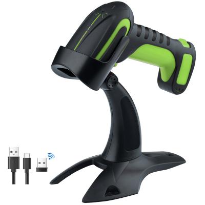 China Tera Wireless Barcode Scanner Heavy Duty 1D 2D Barcode Scanner Drop Resistance QR Barcode Reader Model 8100 Green 30-1000mm for sale