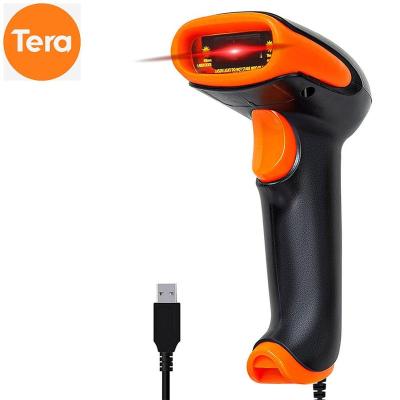 China 1D Barcode Scanner Tera Laser Wired Barcode Reader USB Scanner Barcode Reader Handheld Plug and Game Android Scanner Barcode 30-1000mm for sale