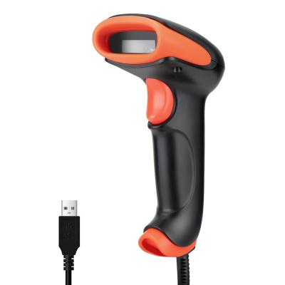 China USB 1D Pixel CCD Barcode Scanner 1500 Tera Wired Barcode Reader Ultra Fast Precise Scanning for Digital 30-1000mm Screen Barcodes for sale