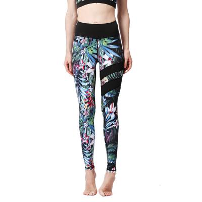 China Breathable Women's High Waist Printing Fashion Leggings Pants Stretch Tights Workout Fitness Gym Yoga Leggings for sale