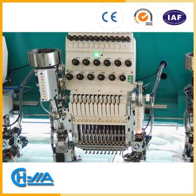 China CH-JIA computerized embroidery machine GT1220 high speed double sequins+beads +flat embroidery machine 12810*2350 for sale