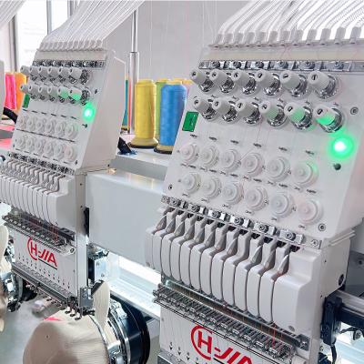 China CHUANGJIA Hotels Tubular/T-shirt/Hat Embroidery Machine 6 Heads 12 Needles for sale