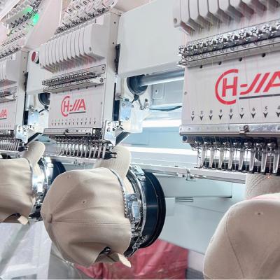 China CHUANGJIA Hotels Tubular/T-shirt/Hat Embroidery Machine 6 Heads 12 Needles for sale