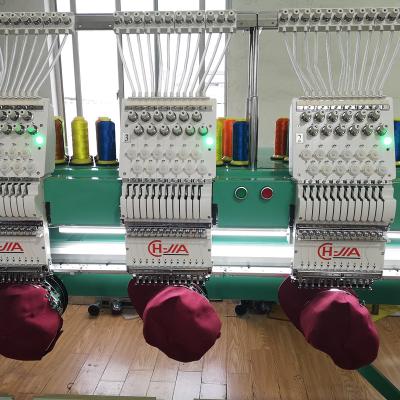 China Hotels Hat Automatic Clothing 12 15 Needles Flat Multifunction Computer Embroidery Machine for sale