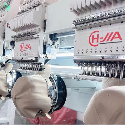 China CHUANGJIA Hotels Tubular/T-shirt/Hat Embroidery Machine 6 Heads 12 Needles for sale