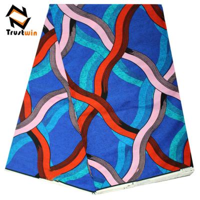 China High Quality Anti-static Wax Print Fabric Trustwin Ankara African Textile For Women Dress for sale