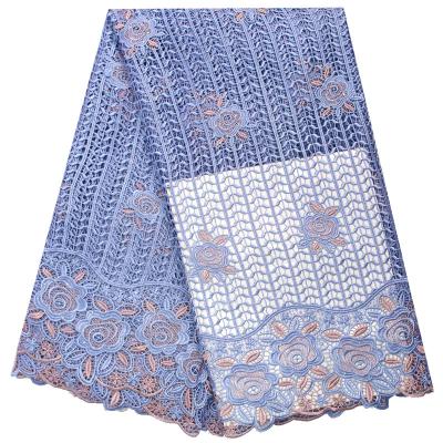 China Sustainable New Arrival Guipure Cord Lace Fabric For Nigeria for sale