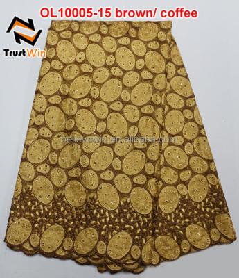 China Sustainable gold hoh lace up double fabrics organza for sale