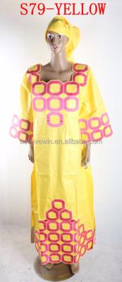 China Fashion anti-static design bazin embroidery african women dress for sale