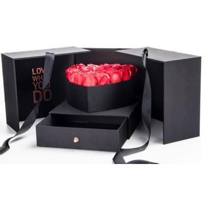 China Luxury Birthday Valentine Gift Box cube magic gift box 2021 new design with good quality Valentine's Day heart-shaped gift box magic cube gift box for sale