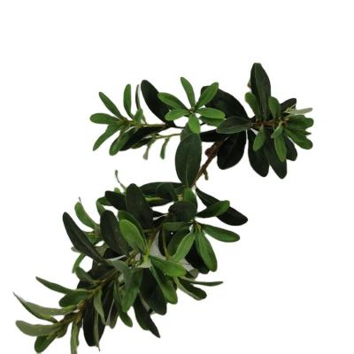 China Fabric Wholesale Artificial Camellia Leaf Plant Tree Leaves Artificial Camellia Flower Leaves for sale