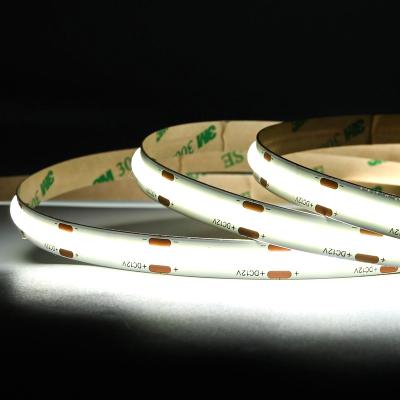 China hotel 24v cob led strip light ce rohs 3 years warranty ip20 480led 10w dimmable 12v flexible led strip light cob for sale