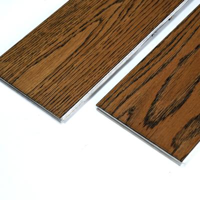 China EU Standard Environmental Friendly Design Fireproof White Brushed Wood Tile Flooring for sale