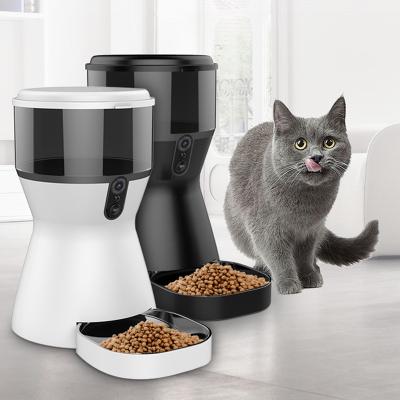 China Weego Automatic Pets Feeder Cat Dog Smart Pet Feeder Camera Wifi Smart Mobile Phone Chip Auto App Remote Control for sale