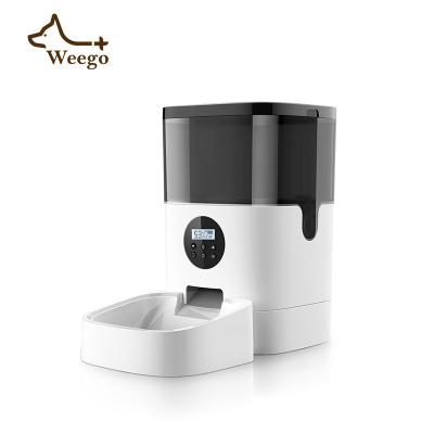 China Weego Automatic Automatic Cat Feeder with APP Control Timed Cat Food Dispenser Remote Control Chip Pet Feeder for sale