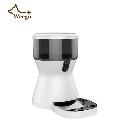 China Weego Wifi APP Automatic Smart Pet Feeder Microchip Bowl Dog Food Vending Machine For Cat 4L Automatic Cat Feeder for sale