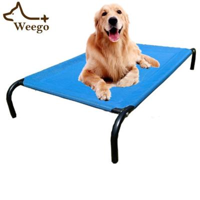 China Weego Dog Bed Pet Crib Ultra Soft Breathable Cooling High Portable Pet Bed Mat With Breathable Mesh for sale