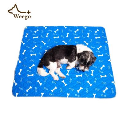 China Weego New Arrivals Viable Bone Printing Changing Mat Pet Urine Pad Washable Pet Training Pad for sale