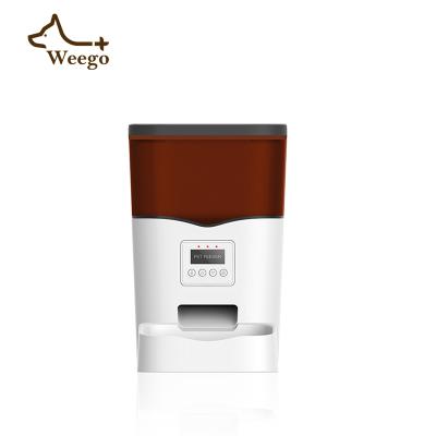 China Weego Automatic 3L Cat Food Dispenser with APP Control Wi-Fi Enabled Smart Pet Driver with Voice Recorder Automatic Cat Feeder for sale