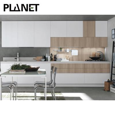 China American Environmental Friendly Custom Size High Quality Gloss Wood PVC Kitchen Unite Design for sale