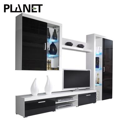 China (Size)Adjustable Modern Black Living Room Furniture Divider Floating Latest Designs Modern Gray TV Cabinets for sale