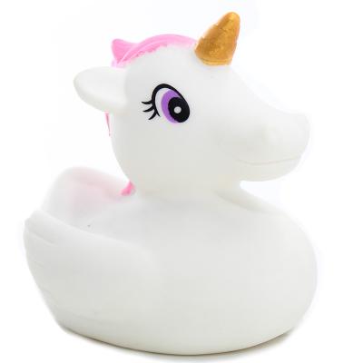 China Bath Toy OEM PVC Infant Shower Plastic Funny Toys Eco-Friendly Babies Bathing Unicorn Bath Toy for sale