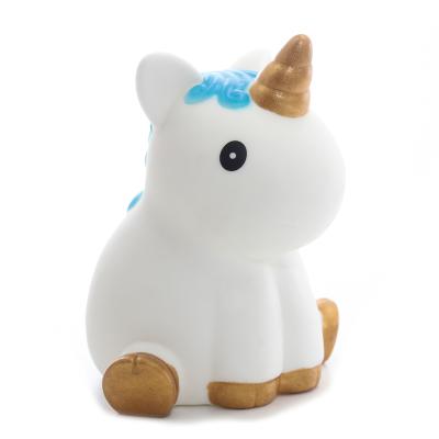 China Comfortable Unicorn Night Light Bedroom Animal Party Nursery Switch Control for Kids for sale