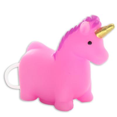 China Special PVC Soft Rubber Unicorn Traction Jumping Walking Traction Line Animal Toy for sale