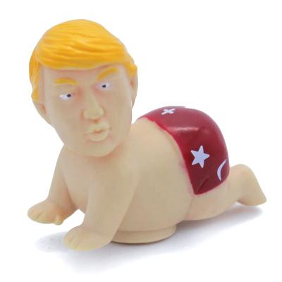 China 2020 new quality interesting plastic soft rubber pull line of toy trump toy tremor toy design for sale