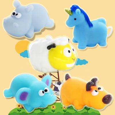 China Pull Line And He Will Run Cute Sheep Animal Toy Custom Plastic Farm Animal Toy Set For Kids for sale