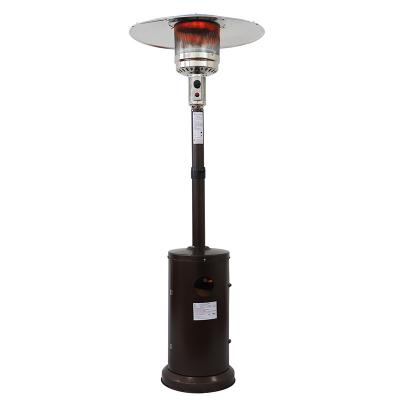 China 2022 Halogen Tube Heaters Natural Standing Infrared Steel Natural Gas Umbrella Terrance Outside Gas Patio Heater for sale