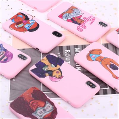 China Black Girl Design Make Money Friends Not Cash Black Mobile Phone Case For iPhone 12 XI 11 XS XR Max X 7 8 Se 2 , For iPhone Case Black Girl for sale