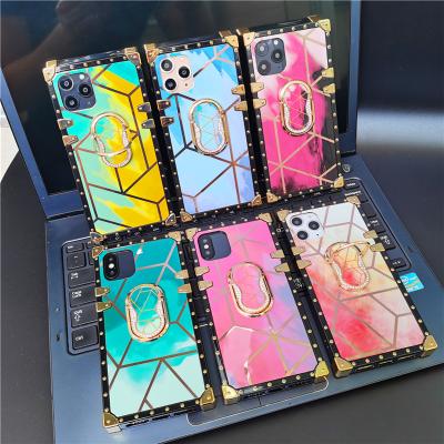 China Female Gradient Glitter Bling Marble Phone Case For iPhone 12 Pro Max for sale