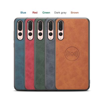 China Fashion Design Magnet Mounts Included For Magnetic Car/Desk Case For Huawei P20 Lite Soft Leather Hard Cover Rugged Heavy Duty Case for sale