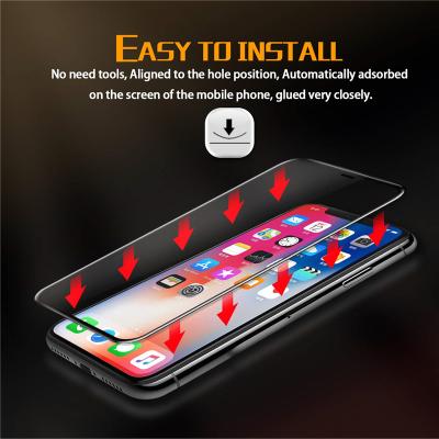 China Mobile phone for iphone 6 7 8 3d tempered glass screen protector full cover tempered glass for iphone x xr xs max for sale