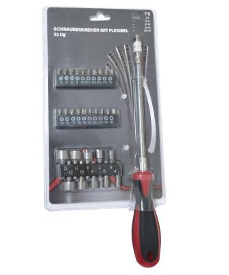 China 31-In-1Tools Multi Functional Screwdriver Set Tool Kit With Bits And Sockets for sale