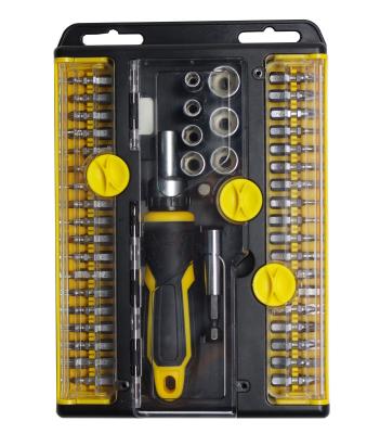 China 47-In-1 Multi Function Tool Kit With Ratchet Handle And Screwdriver Grips for sale