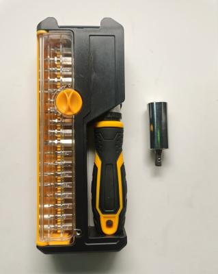 China 22-In-1 Multi Functional Screwdriver Set With Ratchet Handle And Universal Socket for sale