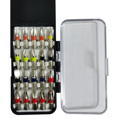 China 20 in 1 screwdriver bit set 25MM bit with kit 15.5*5.8*2.0cm for sale