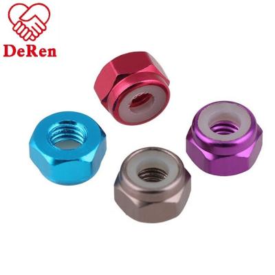 China Heavy Industry All Colors Aluminum Anodized Colored Nut Nut for sale