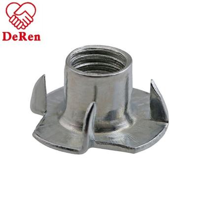 China Heavy Industry Four Forks T Nut Furniture Nut Insert Nut for sale