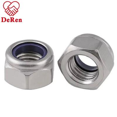 China Automotive Industry China Factory Carbon Steel Nylon Insert Lock Nut DIN982 / DIN985 for sale