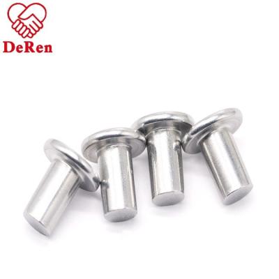 China High Quality Automotive Industry China Factory Part Head Flat/Semi Tubular Rivet DIN302/DIN124 for sale