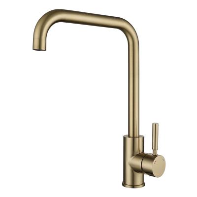 China Wholesale Plating Cold Function Craft Kitchen Faucet Factory Warm And Contemporary Sense Faucets For Kitchen Sink Single Handle Single Hole for sale