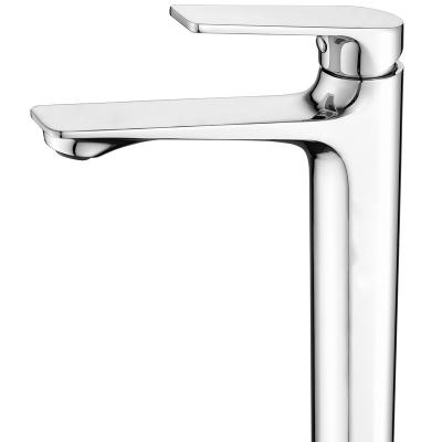 China Luxury and Modern Price Advantageous Single Hole Valve Core Lightweight Chrome Color Zinc Alloy Household Ceramic Faucet for sale