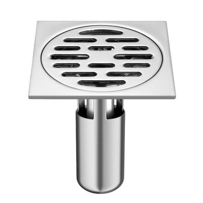 China Durable 304 Stainless Steel Toilet Air Freshener Floor Drain Bathroom Balcony Washing Machine Drain Large Thickened Anti-Clog Floor Drain for sale