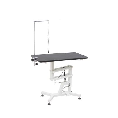 China Viable Height Adjustable Dog Pet Grooming Lift Table With Rectangle Table Top for sale