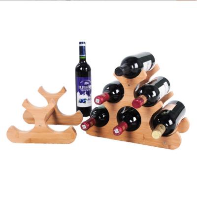 China Other Pine Wine Display Rack High Quality Solid Wood Bamboo Wooden Kitchen Tableware for sale