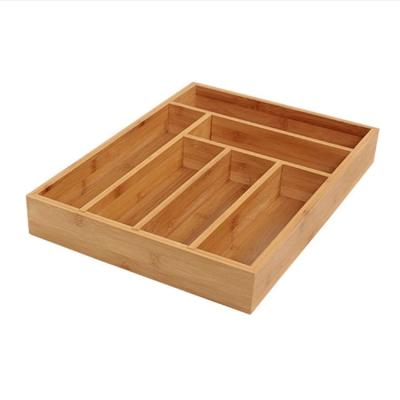 China Viable Made in China Bamboo Wooden Storage Rack Knife Drawer Organizer for sale