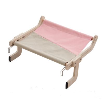 China Stored in Running Wooden Cat Window Perch Cat Window Hammock Seat for Indoor Adjustable Cat Bed for sale